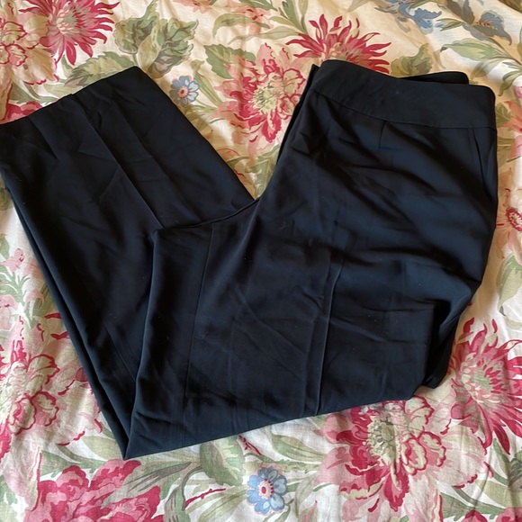 Vtg TALBOTS Size 16W Italian Wool Quality Stretch Dress Career Black Lined NWOT - Picture 10 of 14